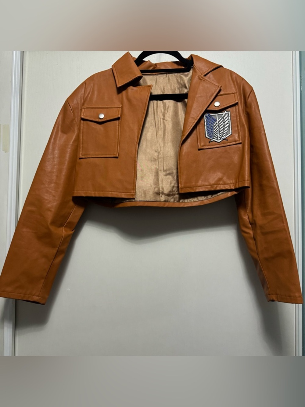 Attack on Titan AOT Cropped Tan Unisex Jacket